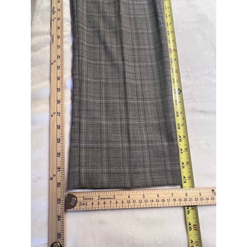 Joseph x Jos A Bank 40L 32x32 Slim Fit Gray Glen Plaid Suit Modern - Picture 15 of 16